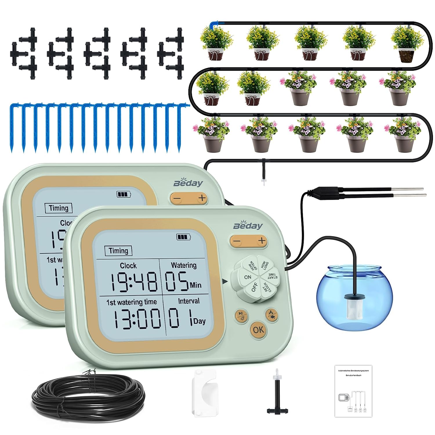 Plant Sensor - Автоматическая система полива для 15 горшков,