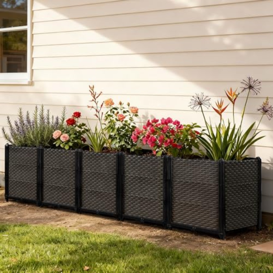 Self Watering Planter - Уличный самополивный приподнятый ящик для растений