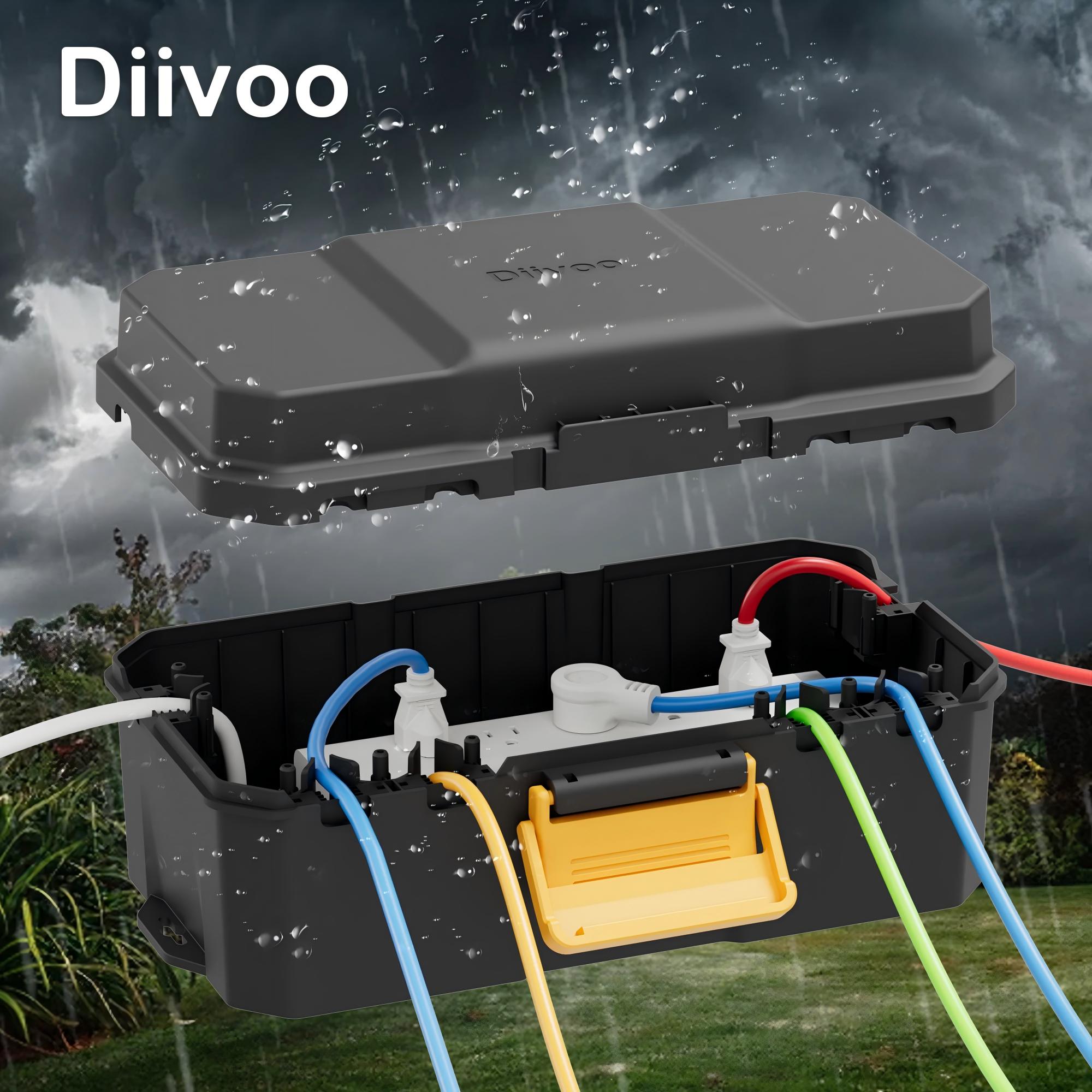 Smart Garden Kit - Водонепроницаемая электрическая коробка Diivoo, наружная розетка
