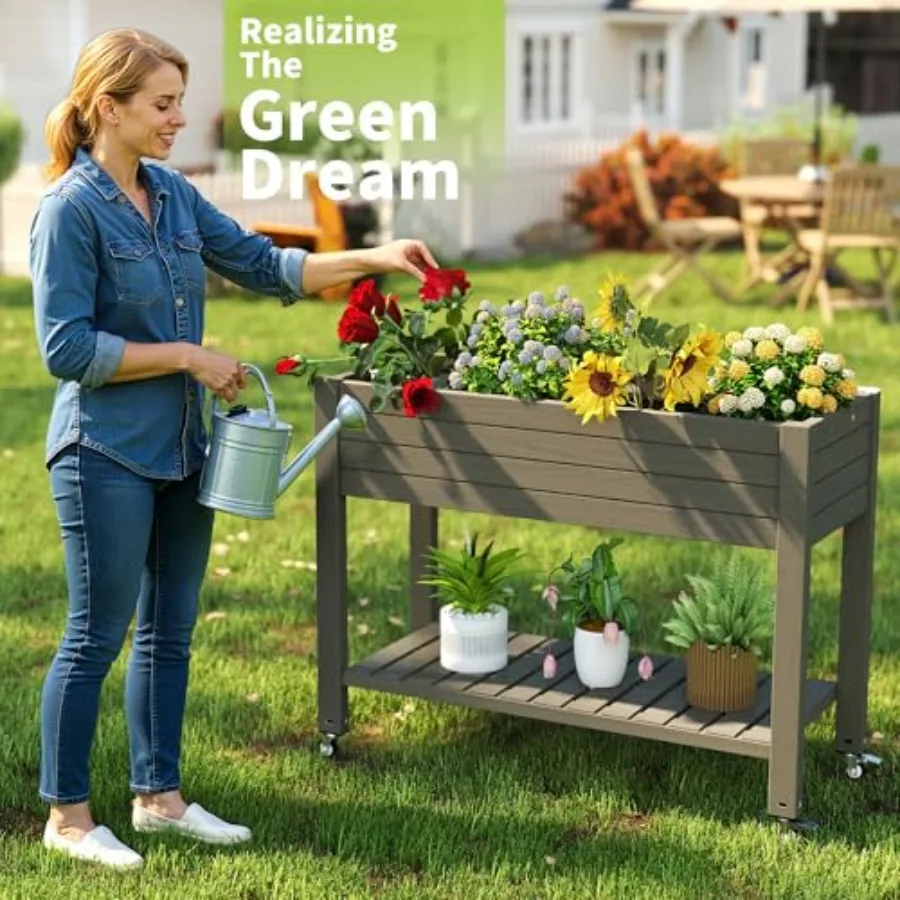 Приподнятая грядка на ножках,  – обзор и цена Self Watering Planter