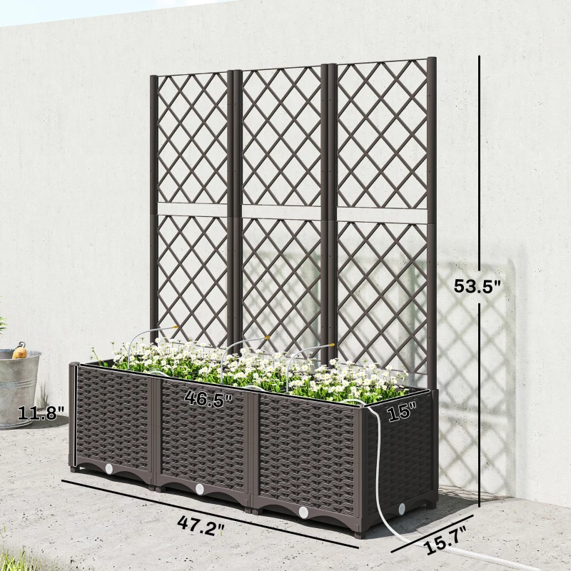 Уличный ящик-кашпо, практичная – обзор и цена Self Watering Planter