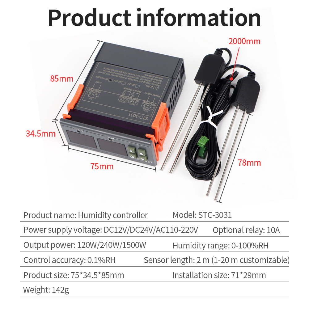 STC-3029 / 3030 / 3031 датчик  – обзор и цена Plant Monitor