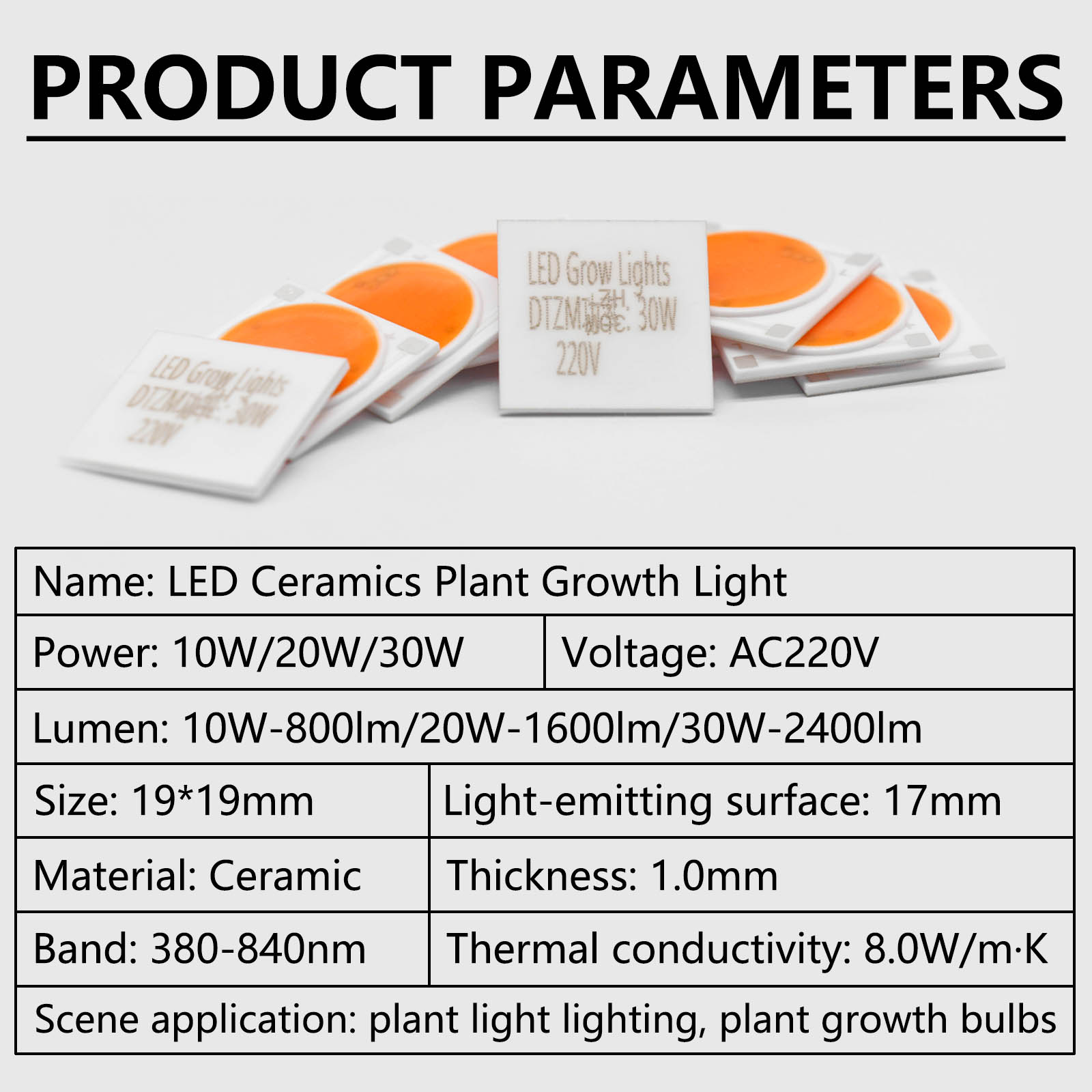 5 шт., керамическая основа, св – обзор и цена Plant Grow Light Full Spectrum