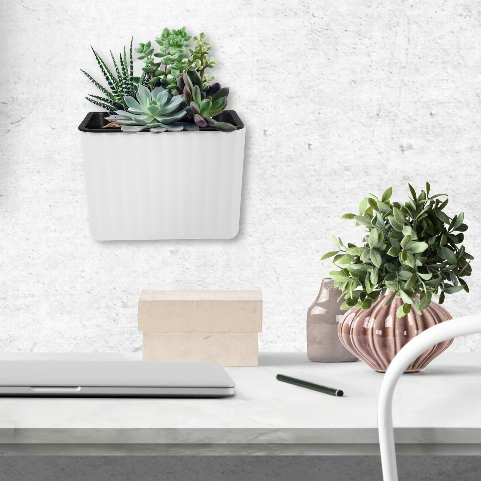 2 шт. настенных кашпо с автопо – обзор и цена Self Watering Planter
