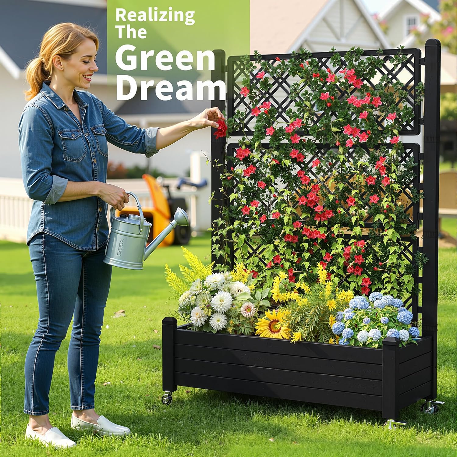 Приподнятая грядка с решеткой, – обзор и цена Self Watering Planter