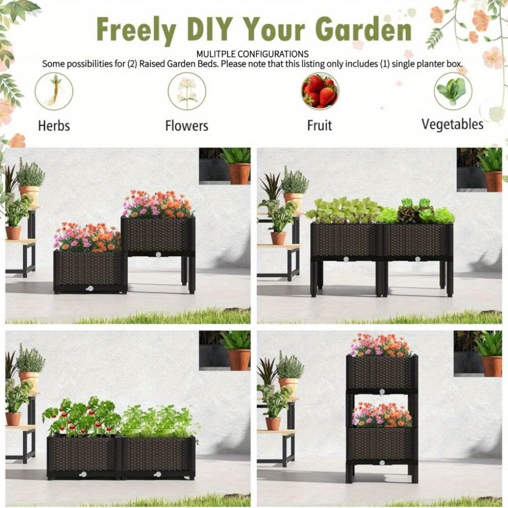 Приподнятая грядка для сада, в – обзор и цена Self Watering Planter